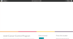 Desktop Screenshot of cancerutah.org