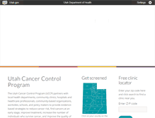 Tablet Screenshot of cancerutah.org